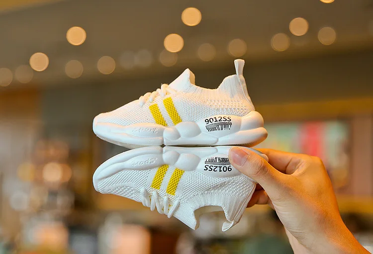autumn new fashionable net leisure sports fashion Korean solid color breathable one pedal sports shoes Children Casual Shoes