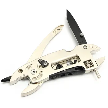 Multitool Pliers Pocket Knife Screwdriver Set Kit Adjustable Wrench Jaw Spanner Repair Survival Hand Multi Tools Mini 5