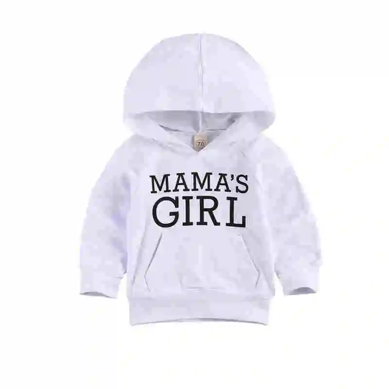 

Children Hoodie Kid Boy Girl Long Sleeve Sweatshirts Top Spring Autumn Letter Printed Pullover 1-6Y