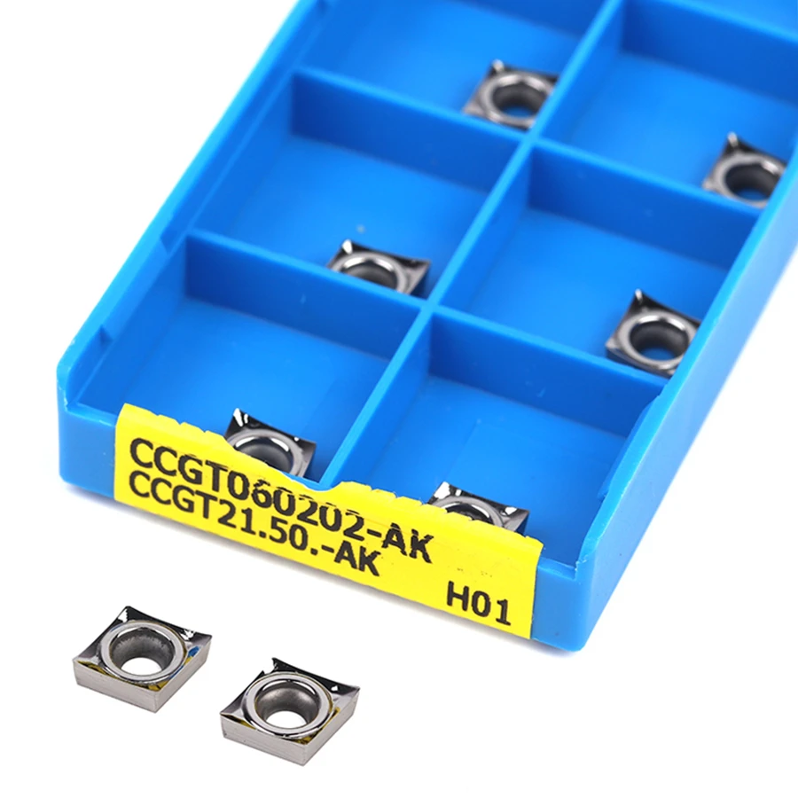 CCGT060202 CCGT060204 AK H01 aluminum turning tool carbide insert milling insert CNC aluminum
