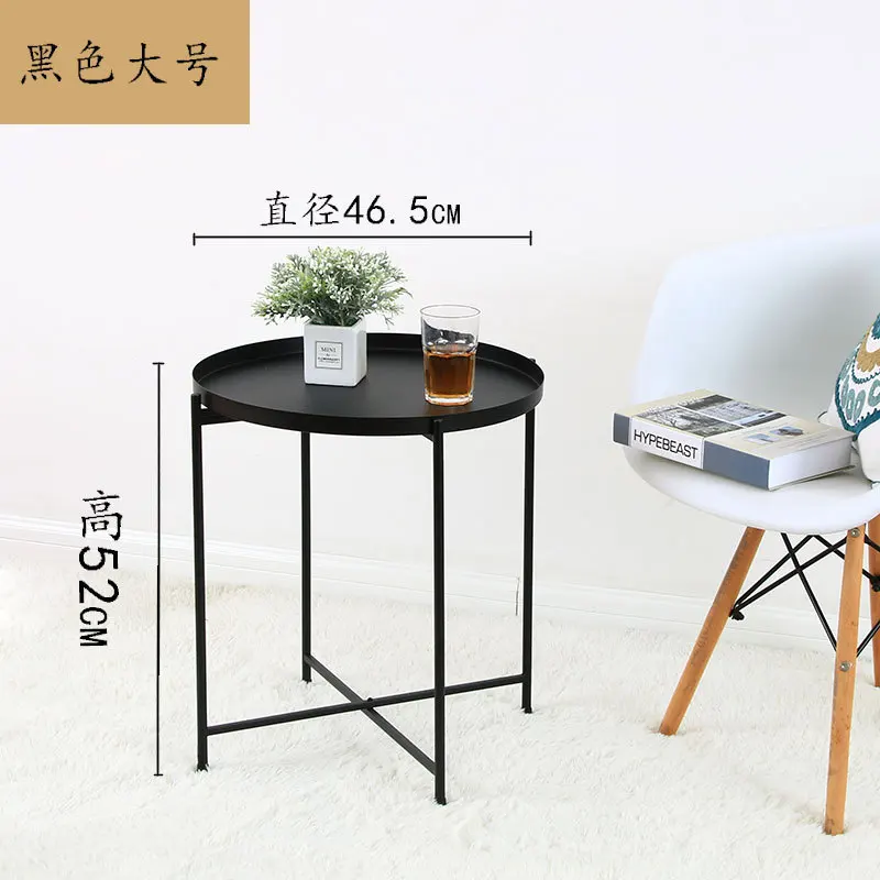 Кровать в скандинавском стиле, маленький чайный столик, раскладной столик для дивана, мебель для гостиной, журнальный столик