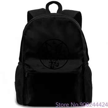 

Inverted Cross and Pentacle Kitten Cartoon Print Short-Sleeved Print Letters backpack