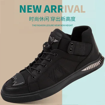 

Best Selling Leather Shoes For Men Brand Fashion Men Shoes Low Top Men Flats Shoe Good Quality Casual Shoes For Youth Size 38-44