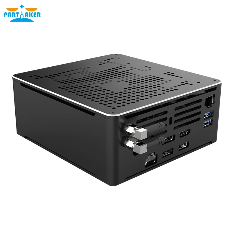 Partaker Xeon E2176M i5-10300H i9 9880H i7 Mini PC 2 Lan Windows 10 2*DDR4 2*M.2 NVME AC WiFi Gaming Desktop Computer 4K DP HD | Компьютеры