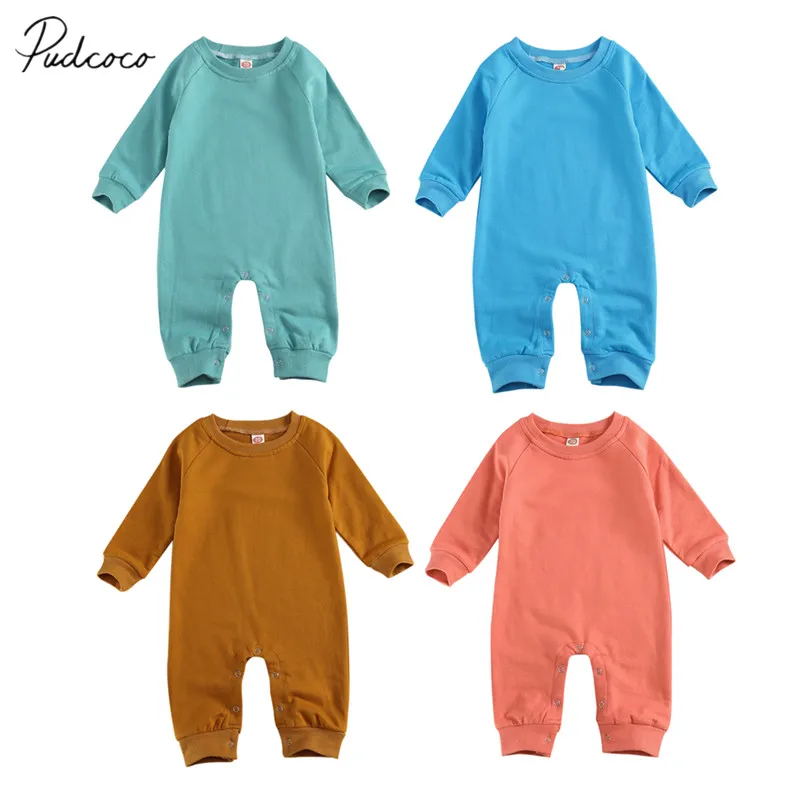 Детский комбинезон для маленьких девочек и мальчиков Комбинезоны с длинными