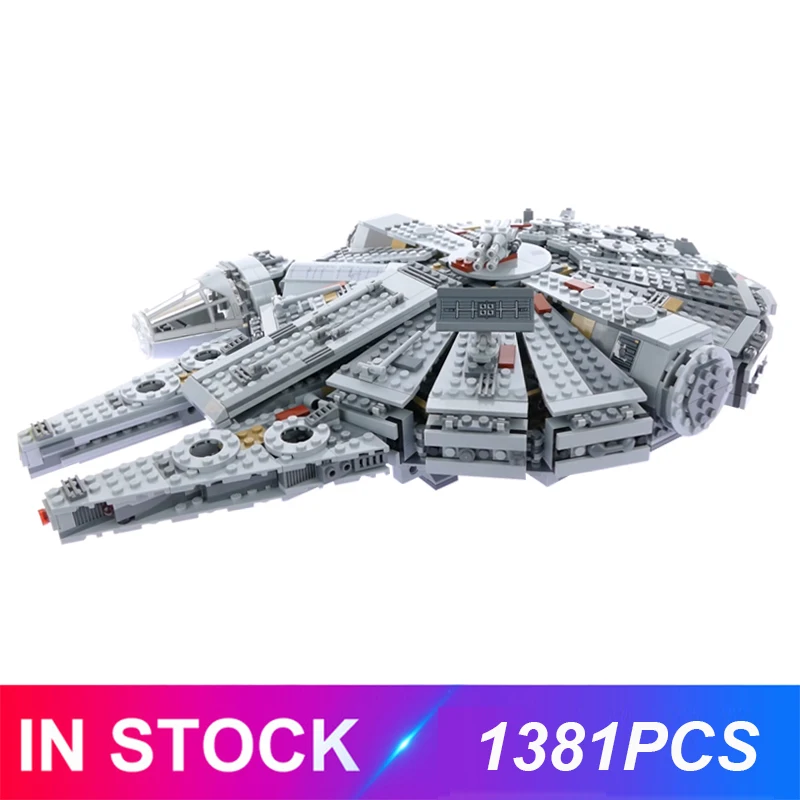 Средний размер Falcon 1381 шт совместимый Звездный план 75105 строительные блоки, кирпичи развивающие игрушки дни рождения Diy подарки