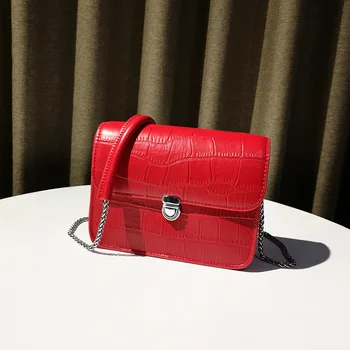 

2020 New Leather Embossed Chain Fashion Leather Women Small Package Shoulder Messenger Small Bag