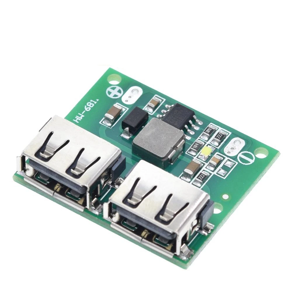 9V 12V 24V bis 5V DC-DC Step Down Ladegerät Power Modul Dual USB Ausgang Buck Spannung Board 3A Auto Ladung Laderegler 6-26V – Detail 5