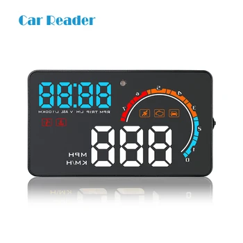 

HUD D2500 Head Up Display Display Car GPS OBD OBD2 Diagnostic Tool Projector Digital Speedometer Car Speed Security Alarm