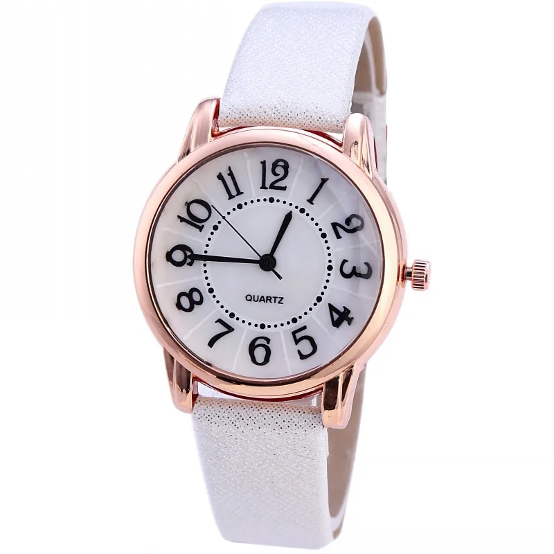 

Trend of Fashion Students Leather Watch Strap Small Seconds Going to Work Ladies' Watch Creative Fashion Watch Simple Digital