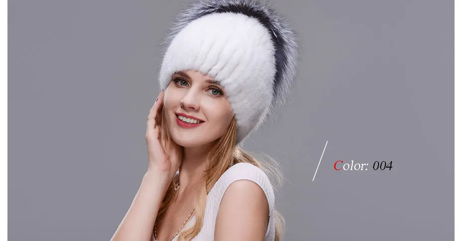 Neue Stil Winter Warme Kappe Kaninchenfell Blume Mit Fuchspelz Auf die Top naturliche consultie Nerz Warme hute Für Frauen Ohr