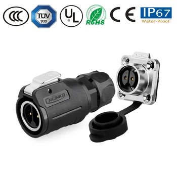 

Waterproof Connector, Wire and Cable Plug and Socket M16 2 Pin TV/Solar Energy/Security Equipment IP67 Connector Semimetallic