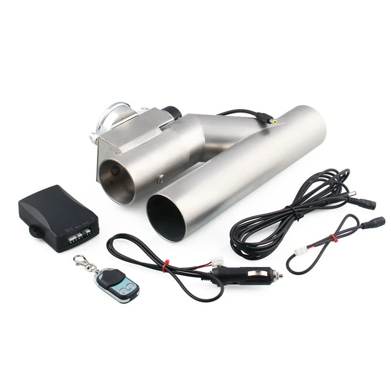 

Universal 3 inch Electric Exhaust Catback Turbo Electric E Cut Out Y Pipe+Remote+Switch+Harness Car Accessories
