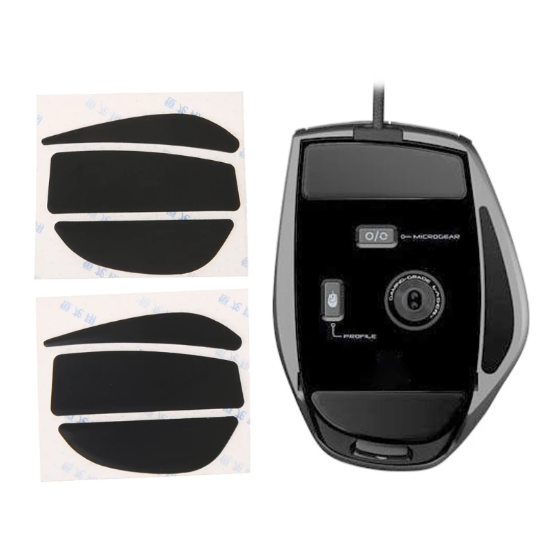 

2 Sets 0.6mm Thickness Replacement Mouse Feet Mouse Skates for Logitech G9 G9X B2QA