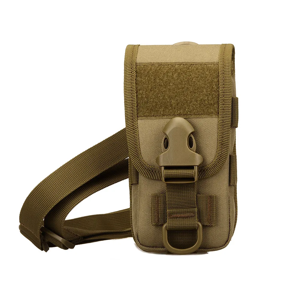 Tactical Tool Package Waerproof Nylon 5.8 Inch Full-Cover Mobile Phone Case Outdoor Sports Running Trekking Small Crossbody Bags