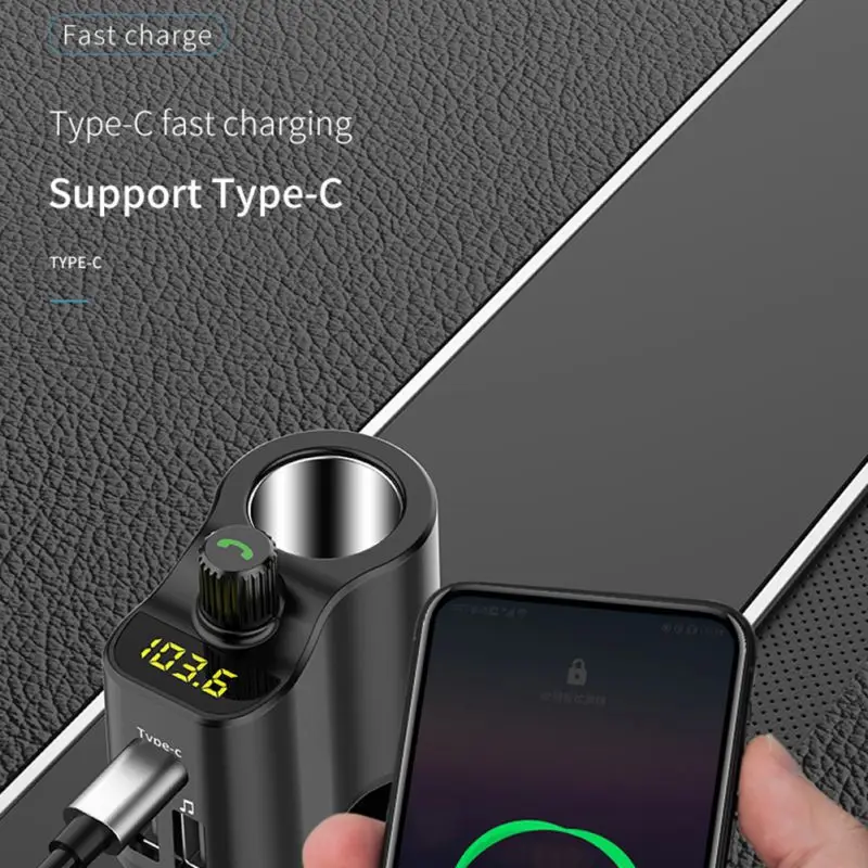 1 шт. популярное 3USB автомобильное зарядное устройство Автомобильный MP3-плеер Многофункциональный Bluetooth fm-передатчик приемник автомобильный прикуриватель
