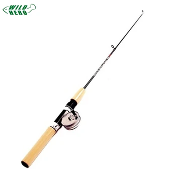 

WILDHERO Mini Ice Fishing Rod Pen Pole Lure Tackle Spinning Casting Hard Travel 75cm Ultralight Fishing Rod With Fishing Reel