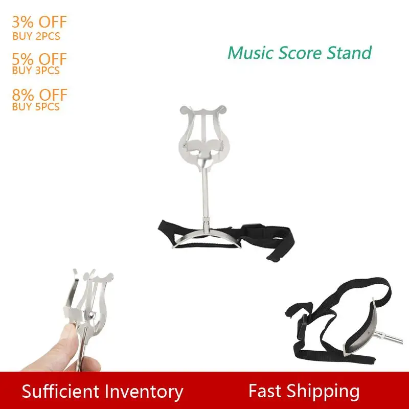 Pocket Trumpet Clip Sheet Music Holder Clipon Stand Marching