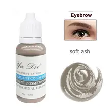 1/2 Oz. Нажмите на изображение для просмотра в полный размер Перманентный макияж Пигмент для микроблейдинга чернила татуировки бровей стойкая помада цвет для тату бодиарта(мягкий пепел
