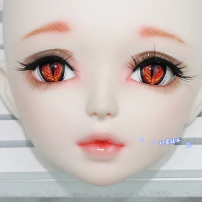 A 1/6 1/4 1/3 BJD аксессуары кукла полусферический глазный шар пластиковый мультфильм глаз для BJD/SD, не включает кукольную голову и другие E2561 - Цвет: A