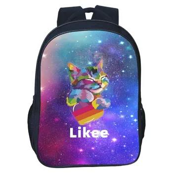 

12-16inch Likee Backpack LIKEE App Bag Students 3D Printed Zipper Boys Girls School Bags Teenagers Laptop Bookbag Back to School