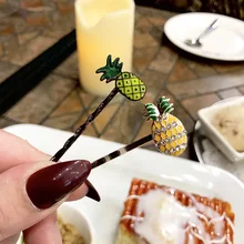 Детские высококачественные Южно-корейские модные аксессуары для волос в Корейском стиле, милые заколки с вишенками, заколки для волос, заколки для волос