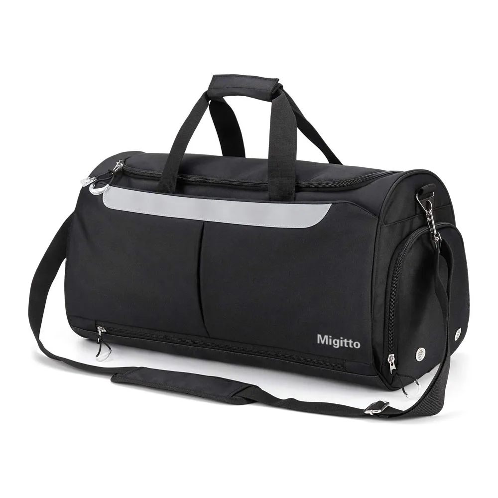 Migitto all-purpose athletic bags swimming gym bag with shoes moisture barrier handbag |