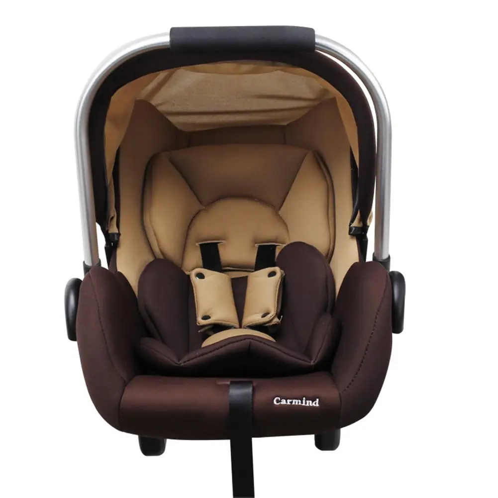 Kidlove 0-15 месяцев детская Автомобильная корзина детская безопасность детское автомобильное сиденье ручная корзина автомобильное кресло - Цвет: Brown