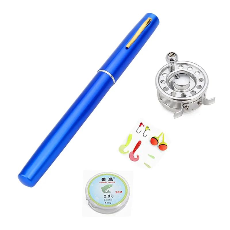 Blue Удочка для подледной рыбалки, 1 м, C+, тип ручки, удочка для экспорта, удочка, поставка, Мини Удочка, удочка для подледной рыбалки - Цвет: Blue