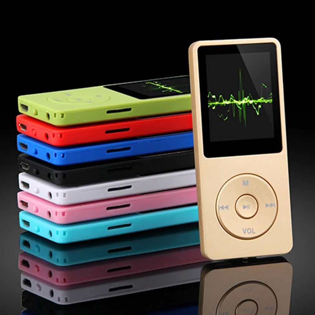 Ультратонкий MP3-плеер колонки может воспроизводить 80H Lossless портативный walkman с радио FM Запись Hi-Fi Musik плеер