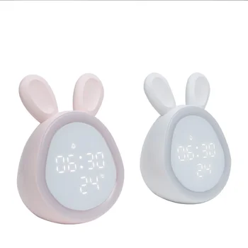 

Alarm Clock Night Light Silence Alarm Clock Usb Alarm Clock Usb Eletronicos Criativos Kinderklok Bedside Bedroom Table 50nz082