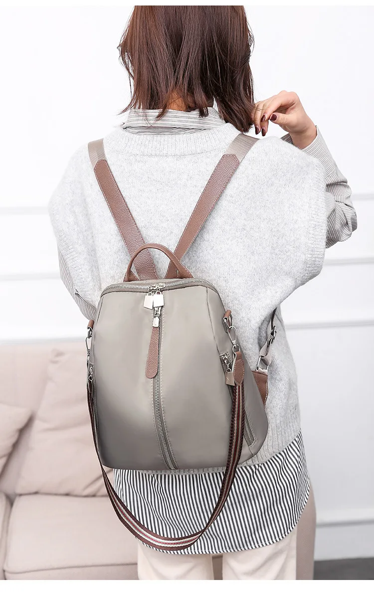 Рюкзак женская сумка через плечо уличная Ткань Оксфорд Водонепроницаемая дорожная сумка 2019 корейский Стиль Повседневный нейлоновый