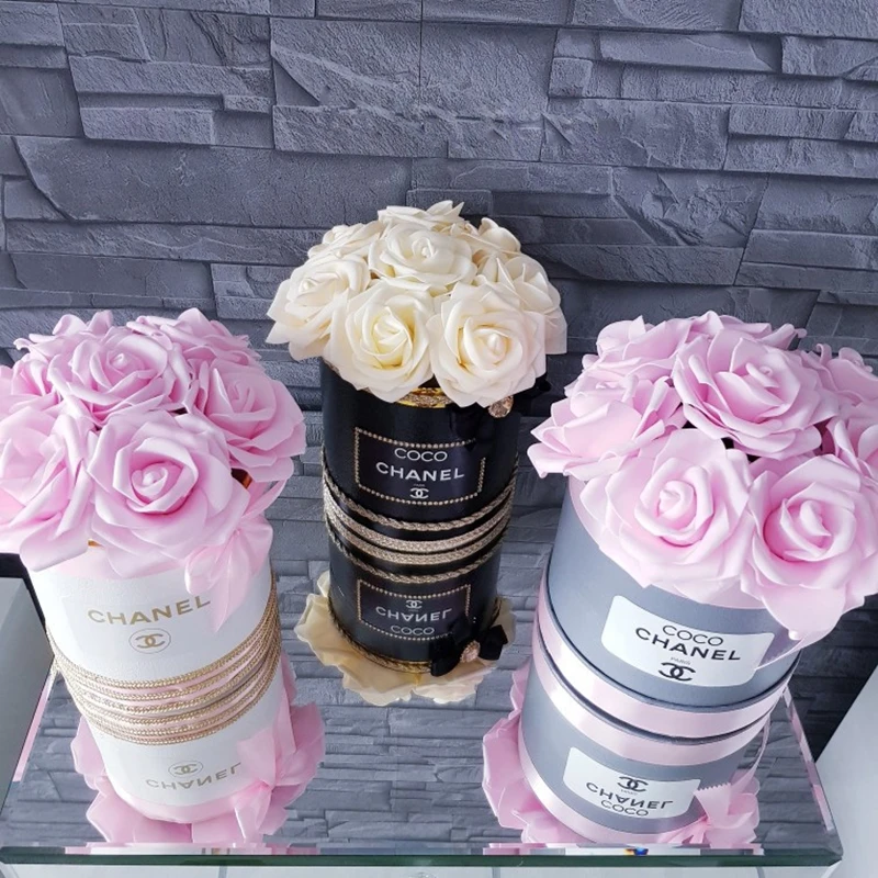 Bouquets Flower Wreath Artificial-Rose Home-Decoration Wedding Multicolor PE Foam 25pcs