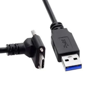 

Fit for Oculus Link VR USB 3.1 Type-C Dual Screw Locking to Standard USB3.0 Data Cable 1m 3m 5m