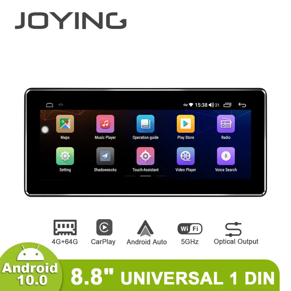 New Interface Universal 1din Multimedia Android 10 Car Radio Stereo Auto 4GB 64GB Head Unit Carplay Backup Camera Steering Wheel