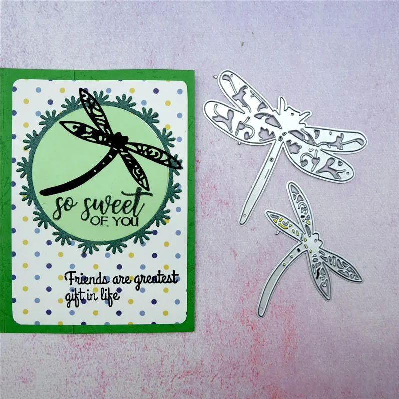 

GJCrafts Dragonfly Dies Animal Metal Cutting Dies New 2019 for Card Making Scrapbooking Embossing Frame Die Cut Craf Dies