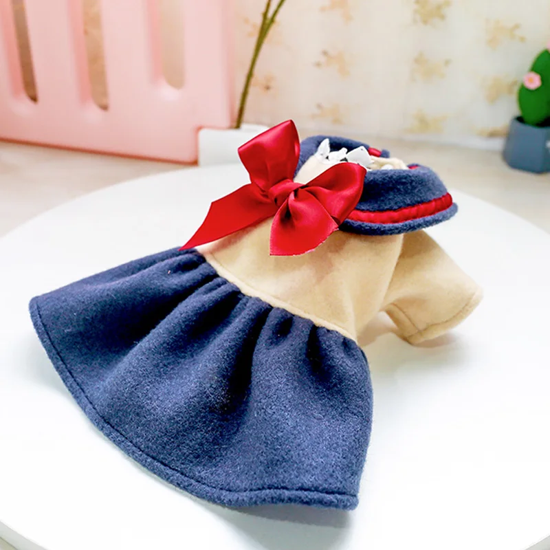 Dog Puppy Clothes Student Dress Fit Small Dog Cat