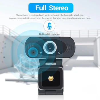 

2MP USB Web Cameras Conferencing 1080P HD Webcams Video Stream Online Teaching for Household Computer Accessories