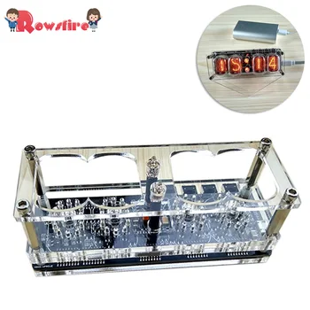 

DIY Glow Tube Clock Base Four Digital Glow Tube Clock For Glow Tube (No Glow Tube ) -Basic /Advanced Version
