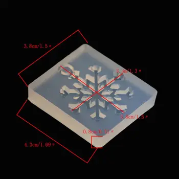 

Silicone Mold Snowflake DIY Crafts Jewelry Making Pendant Epoxy Resin M2EA