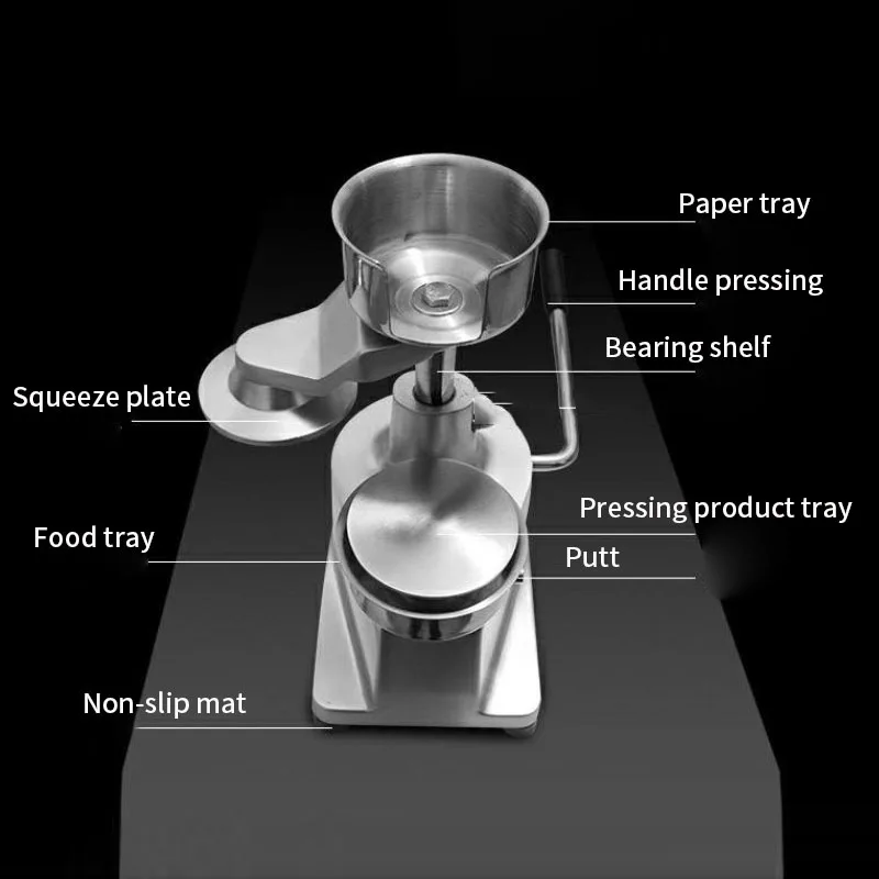 100 мм-130 мм из нержавеющей стали ручной гамбургер, бургер формовочная машина круглое мясо формовочная алюминиевая машина ручная машина для мяса торт машина