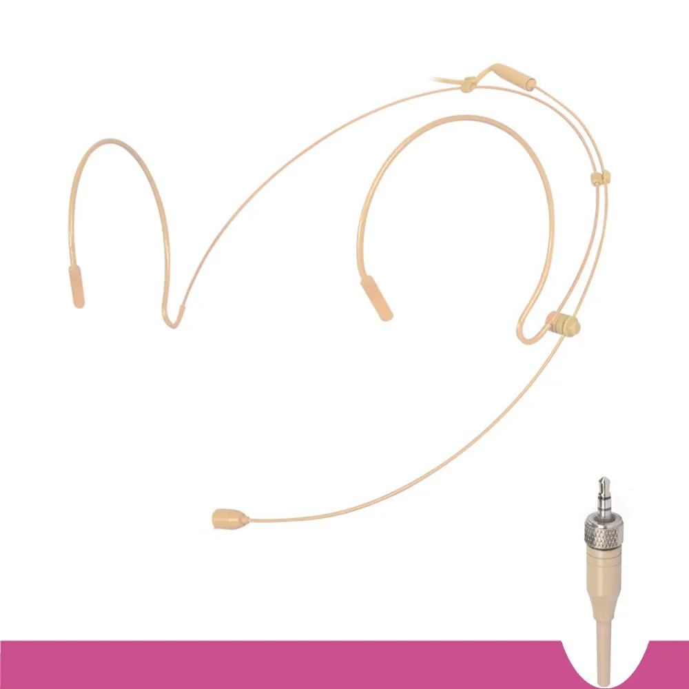 

Гарнитура Sennheiser с двойным ушным крючком, микрофон, головной убор, удобный в ношении микрофон для беспроводного бежевого микрофона Sennheiser, фи...