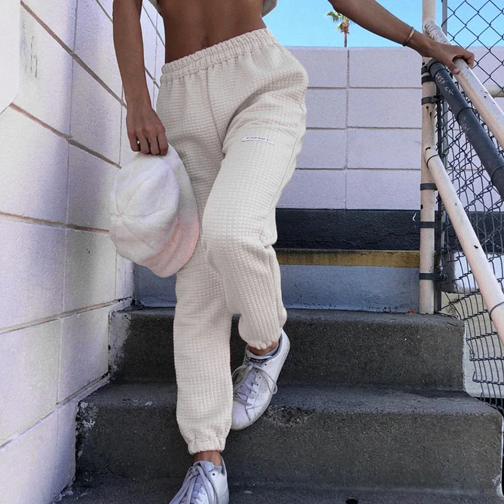 White Pants InstaHot белый короткий топ футболка женская клетчатая летняя футболка с карманом хлопок базовый с круглым вырезом Мода горячая распродажа Повседневная футболка - Цвет: White Pants