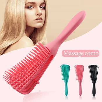 

Detangling Brush 4c Hair Detangler Brush for Curly Wet Thick Kinky Hair Adjust Scalp Massage Detangle Hairbrush #DY658