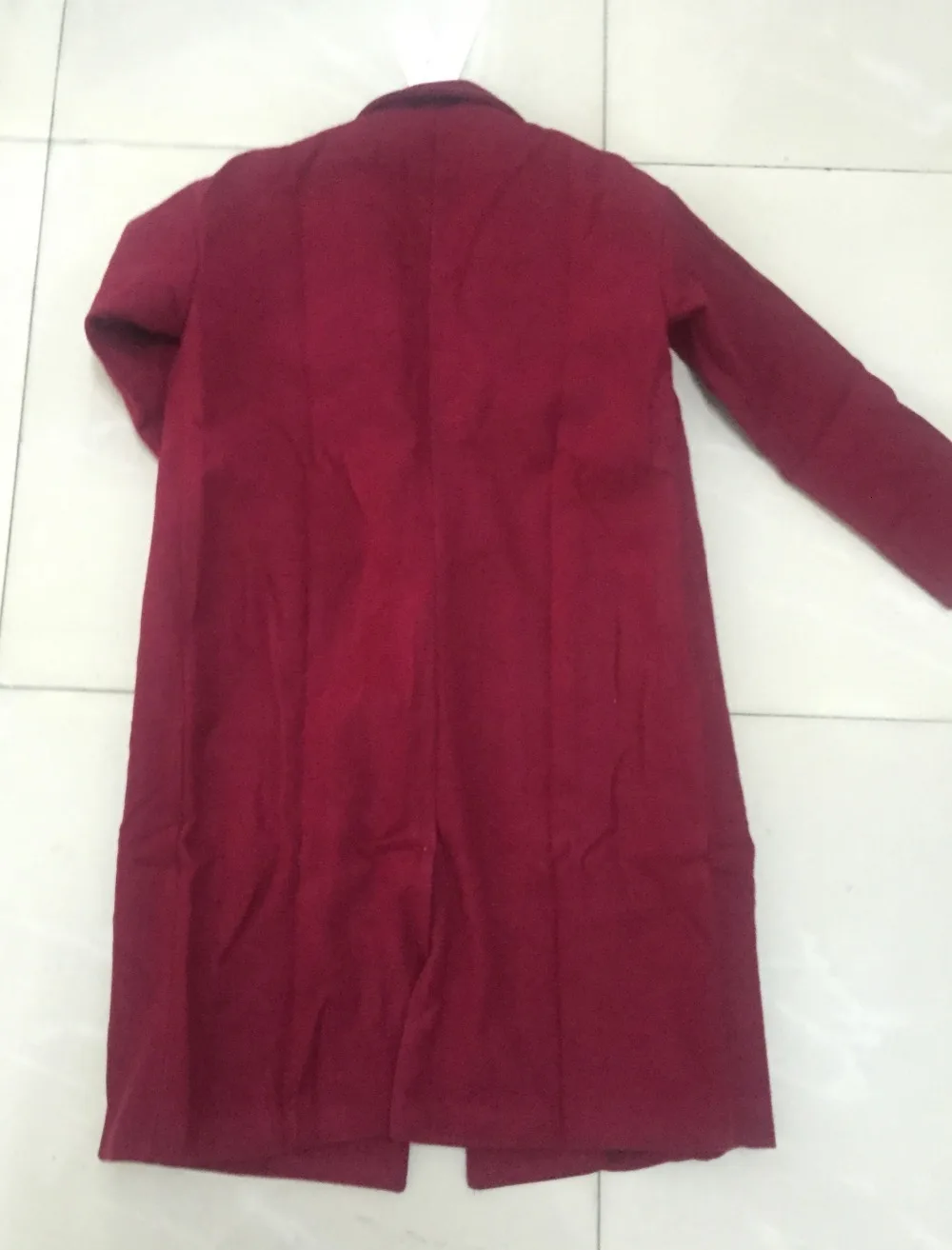 H. SA зимнее пальто женское элегантное длинное пальто шерстяная куртка фиолетовый красный шерстяной Тренч пальто свободная зимняя верхняя одежда Длинная шерстяная куртка