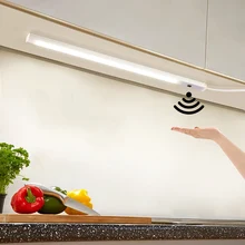 3 цвета ручной датчик развертки умный Переключатель DC12V шкаф кухонный светильник 30 40 50 см диодный светодиодный ночной Светильник для спальни Домашний Светильник ing