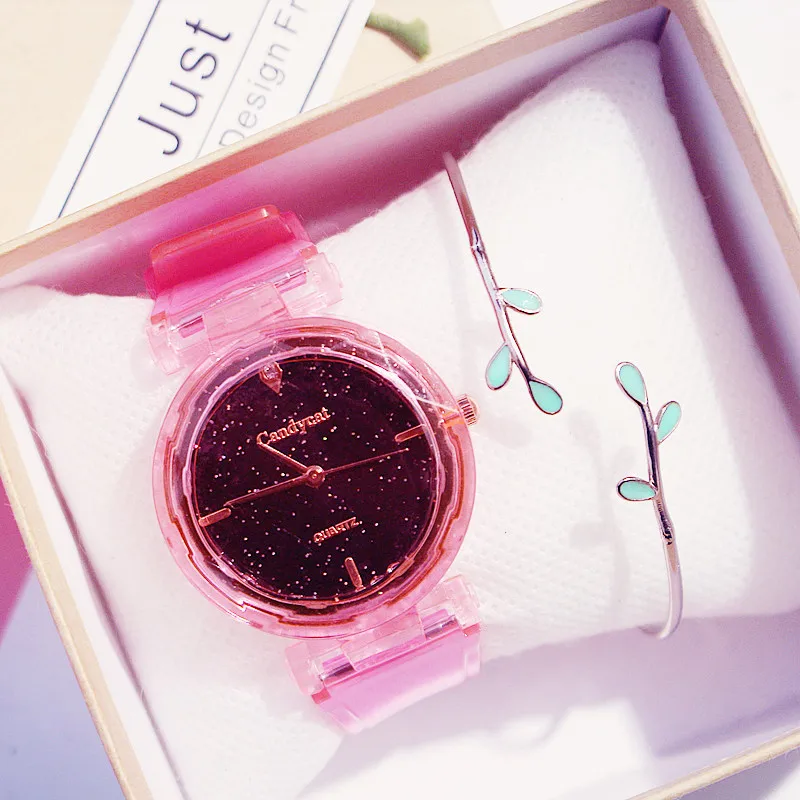 

Children's watch Birthday Gift Starry Sky Kid Watches Fashion Trend Good Looking Luxury Kids Girl Pink Purple Temperament Dress