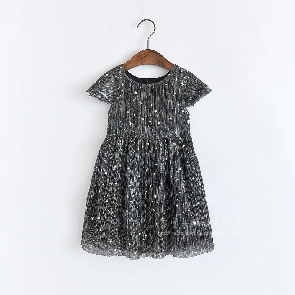 JOYINPARTY/платья для девочек; Новинка года; Весенняя детская одежда для девочек; милое Сетчатое платье принцессы с круглым вырезом и рукавами-крылышками