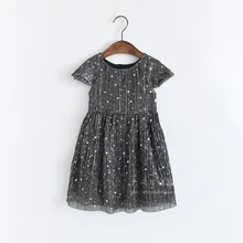 JOYINPARTY/платья для девочек; Новинка года; Весенняя детская одежда для девочек; милое Сетчатое платье принцессы с круглым вырезом и рукавами-крылышками