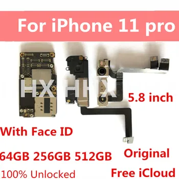 

Motherboard For iPhone 11 Pro Factory unlock mainboard For iPhone 11 Original motherboard Free iCloud Logic Board No Face ID
